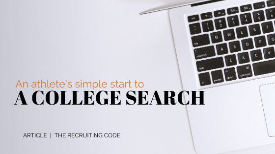 An athlete's simple start to a college search